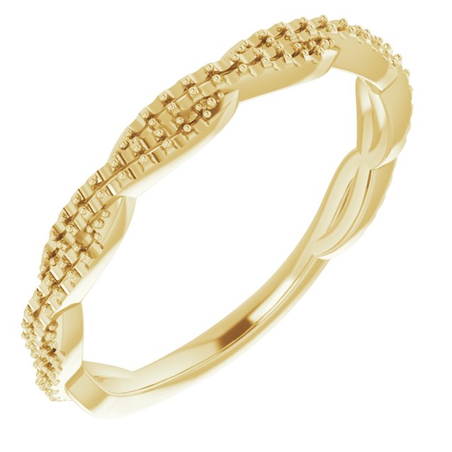 14K Yellow 1/6 CTW Diamond Anniversary Band 