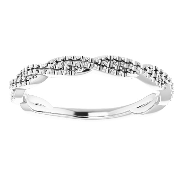 14K White 1/6 CTW Diamond Anniversary Band 