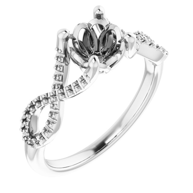 Accented Ribbon Ring