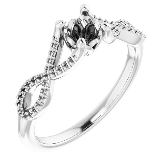 Accented Ribbon Ring