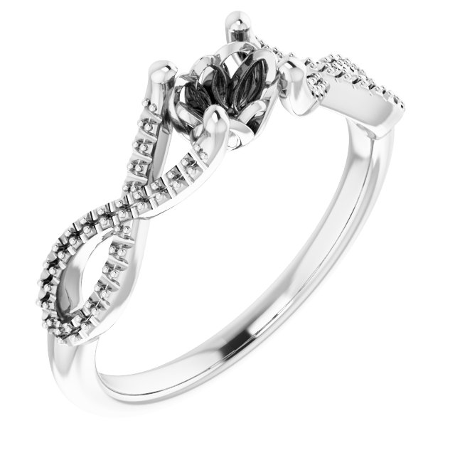 Accented Ribbon Ring