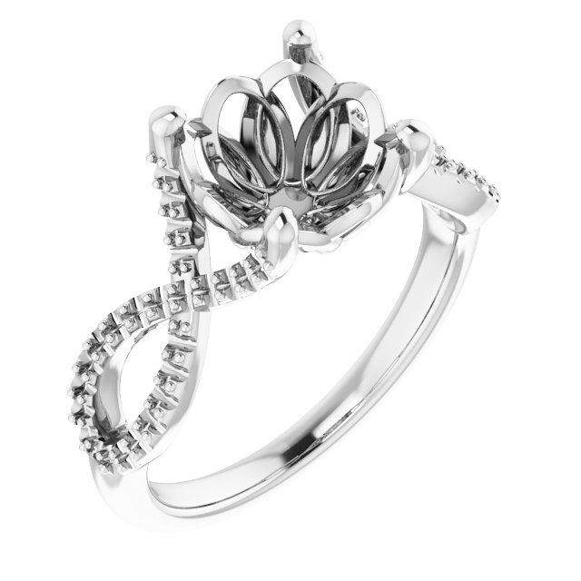 Accented Ribbon Ring