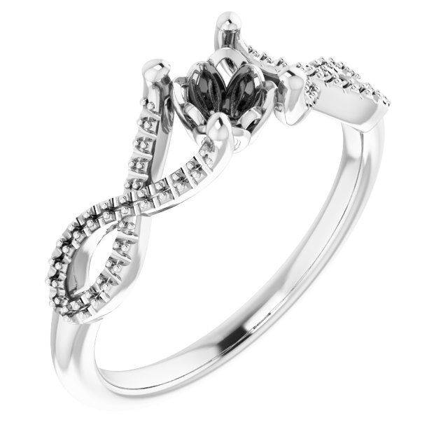 Accented Ribbon Ring