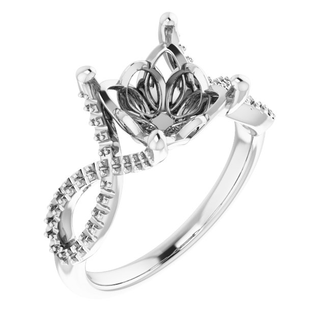 Accented Ribbon Ring