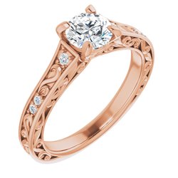 Accented Engagement Ring or Band 