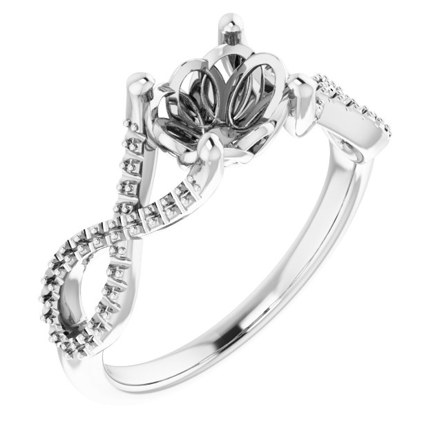 Accented Ribbon Ring