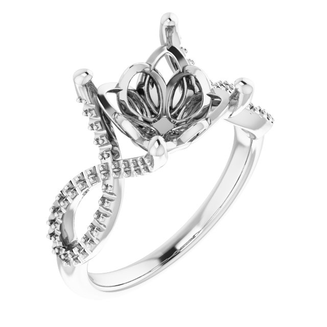 Accented Ribbon Ring