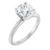 Platinum 7 mm Cushion Forever One Moissanite Engagement Ring Ref 13842827