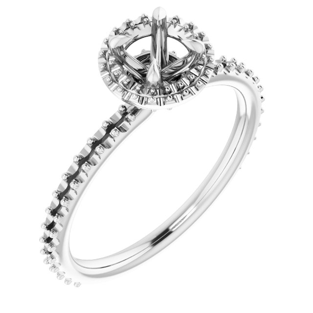 Halo-Style Engagement Ring
