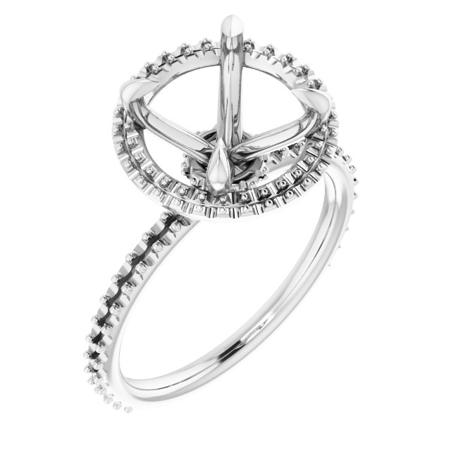 Halo-Style Engagement Ring