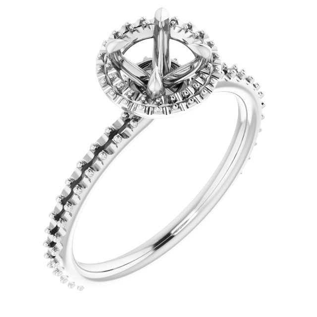 Halo-Style Engagement Ring