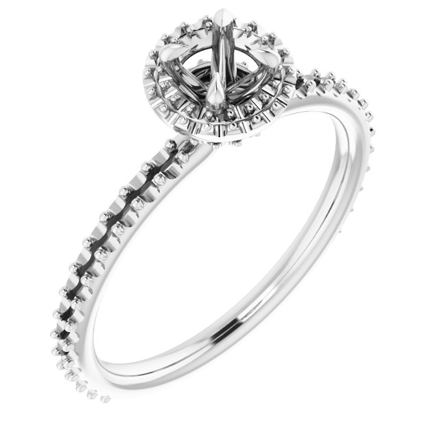 Halo-Style Engagement Ring