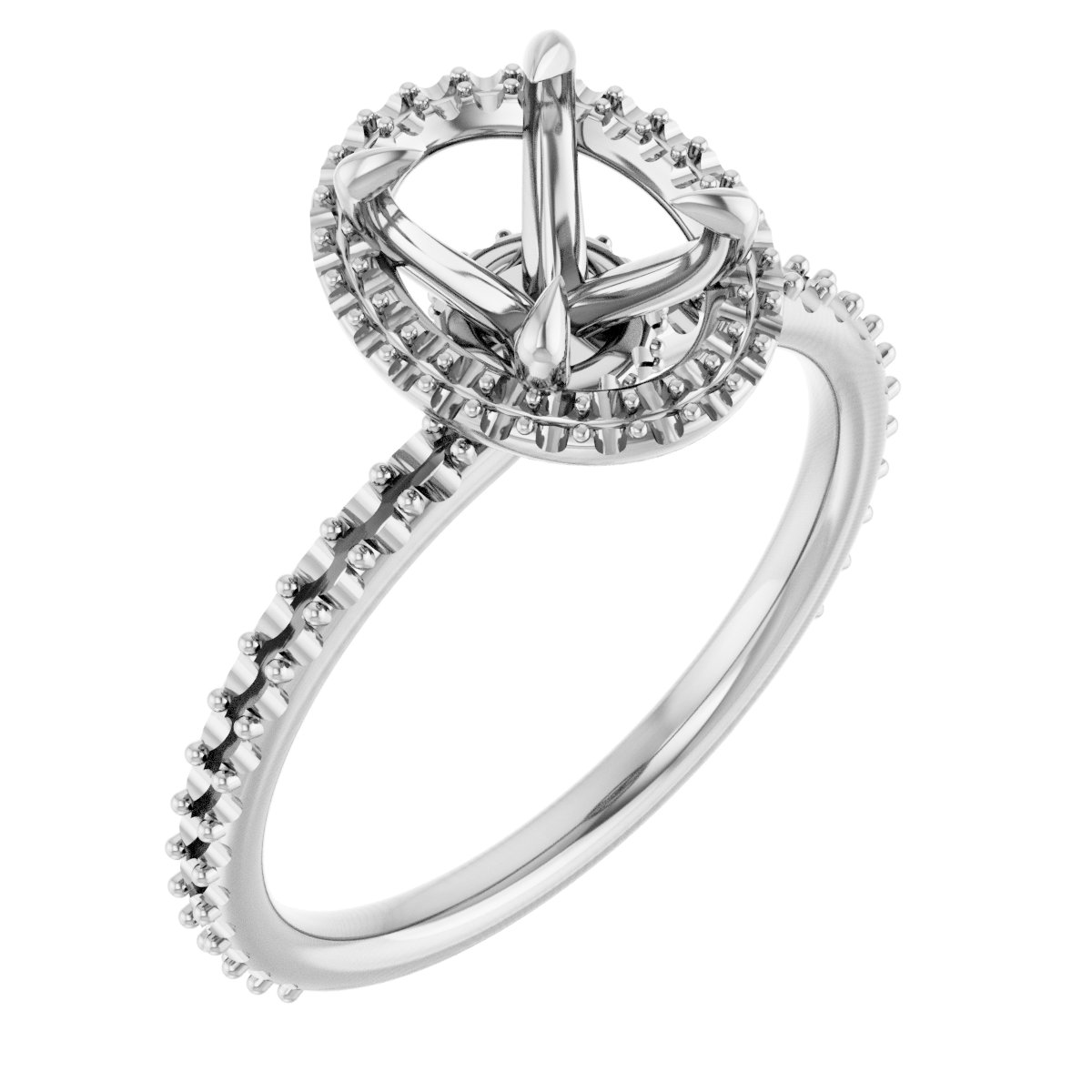 Halo-Style Engagement Ring