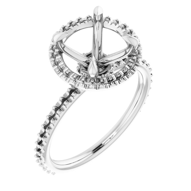 Halo-Style Engagement Ring