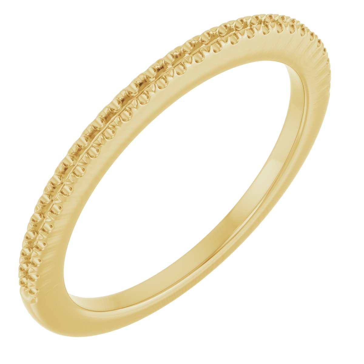 14K Yellow 1/8 CTW Natural Diamond French Set Anniversary Band