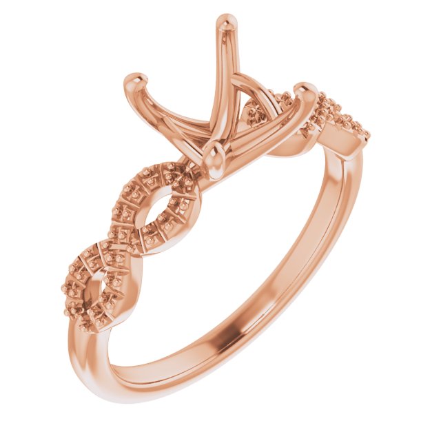 18 K Rose Gold Other Engagement Ring