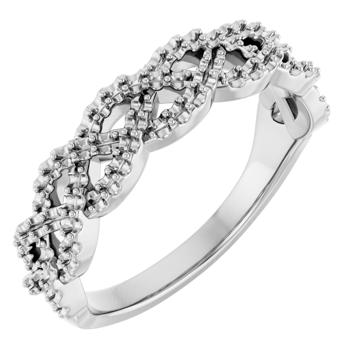 14K White 1/3 CTW Diamond Anniversary Band 