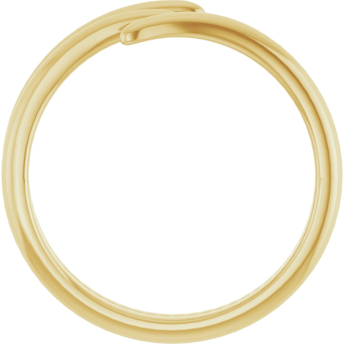 14K Yellow Bypass Ring 