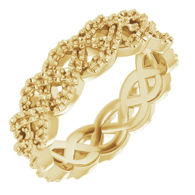 Infinity-Inspired Twisted Eternity Band
