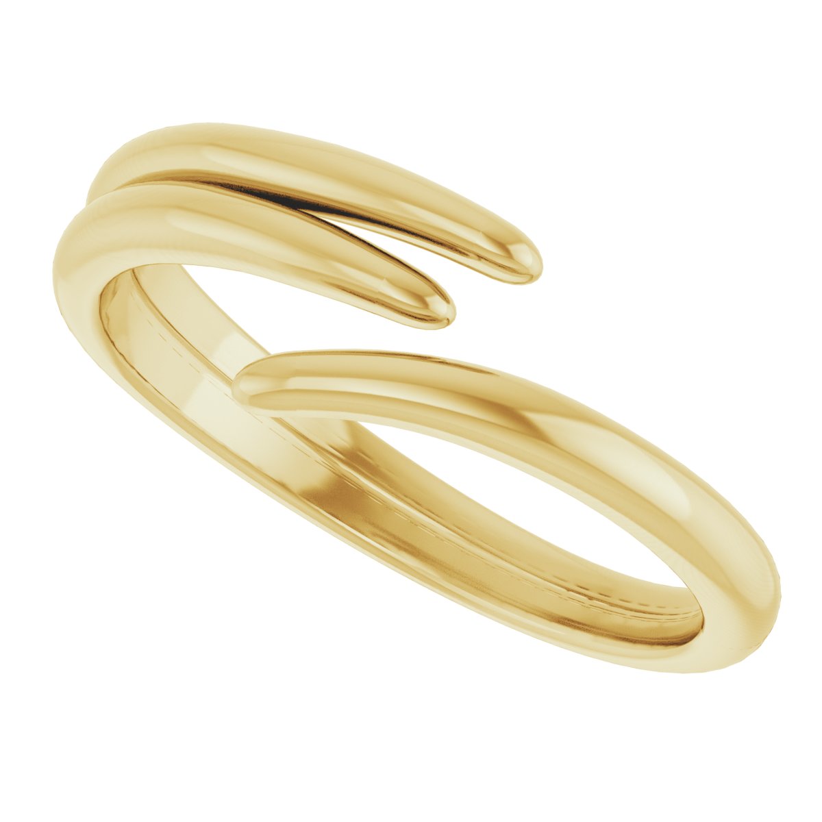 14K Yellow Bypass Ring 