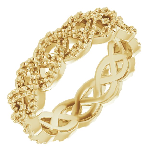 Infinity-Inspired Twisted Eternity Band
