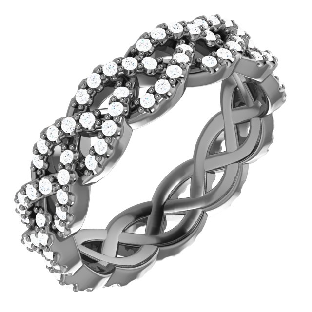 Infinity-Inspired Twisted Eternity Band
