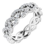 Infinity-Inspired Twisted Eternity Band  