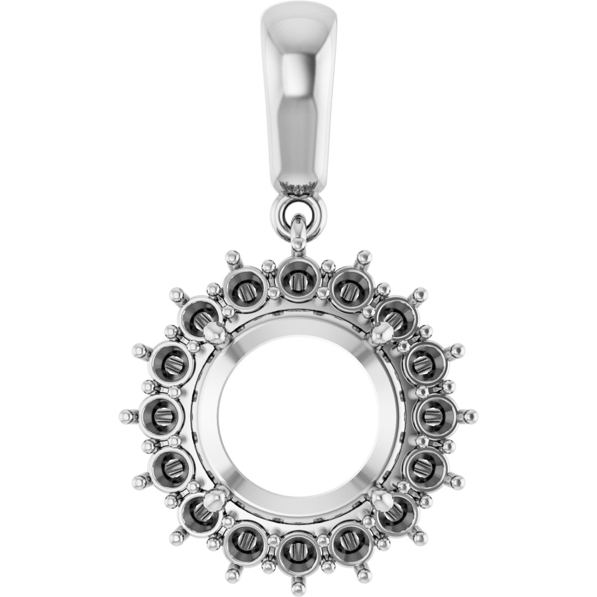Halo-Style Necklace or Pendant