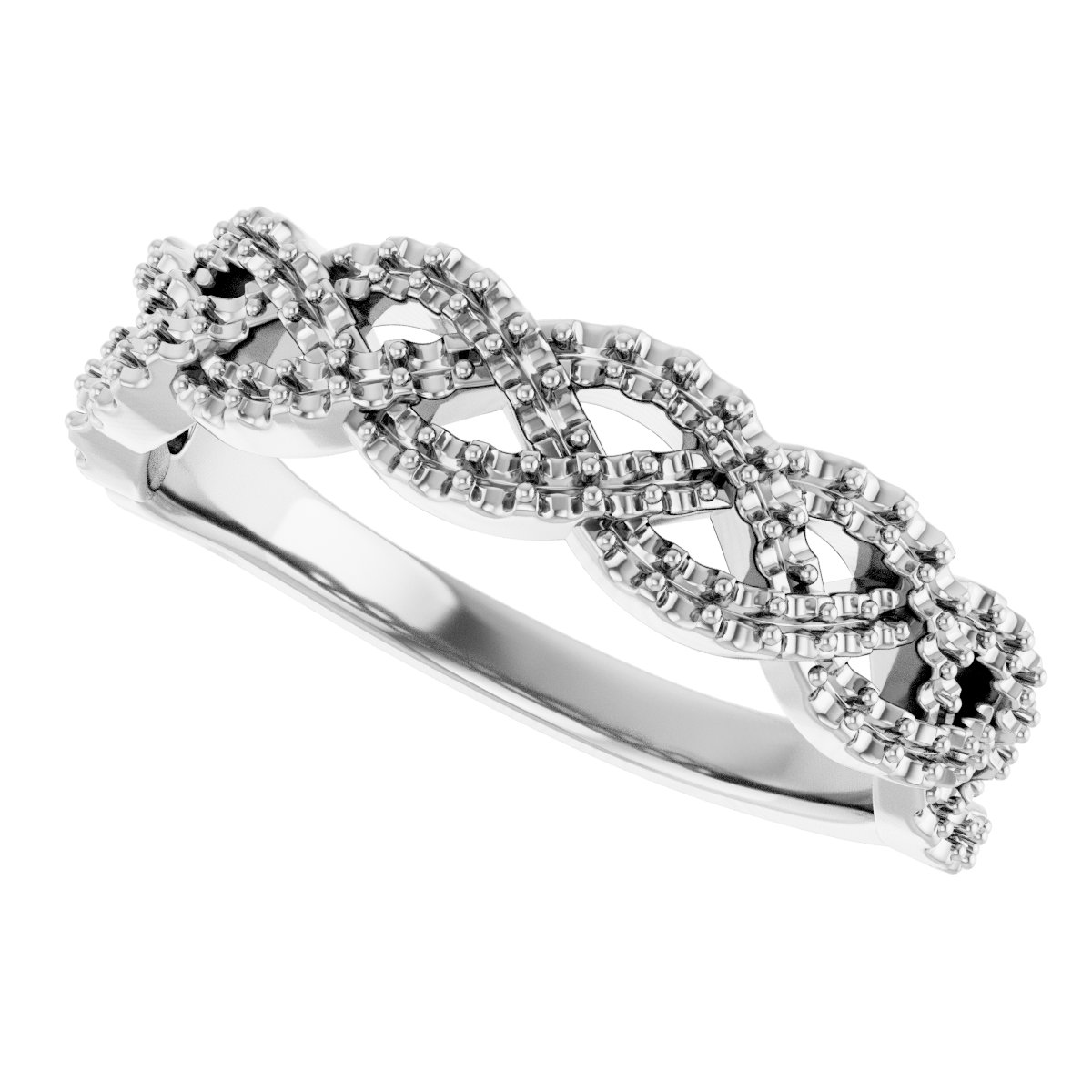 14K White 1/3 CTW Diamond Anniversary Band 