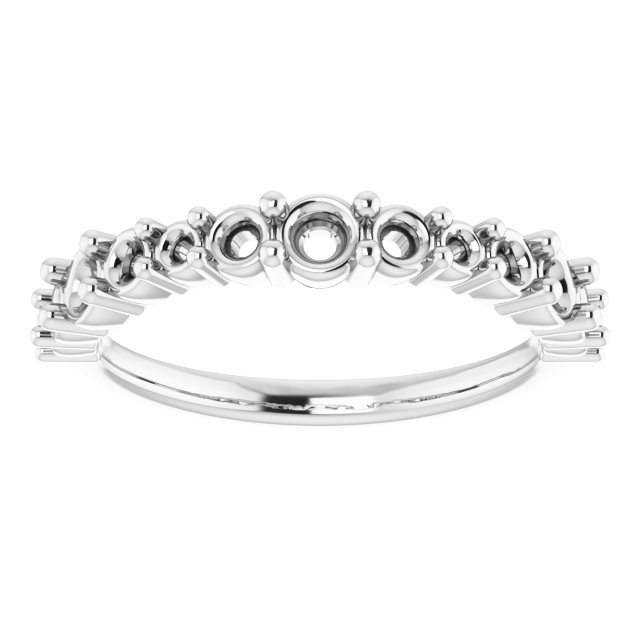 14K White 3/4 CTW Diamond Anniversary Band  