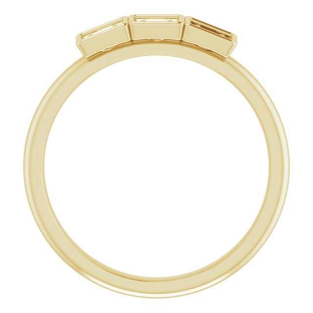 Alternative view of Three-Stone Stackable Ring