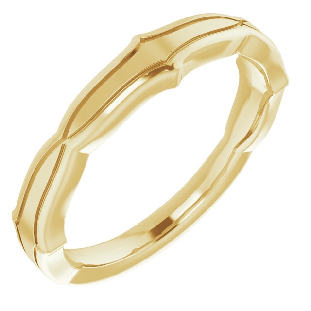 14K Yellow Stackable Ring  