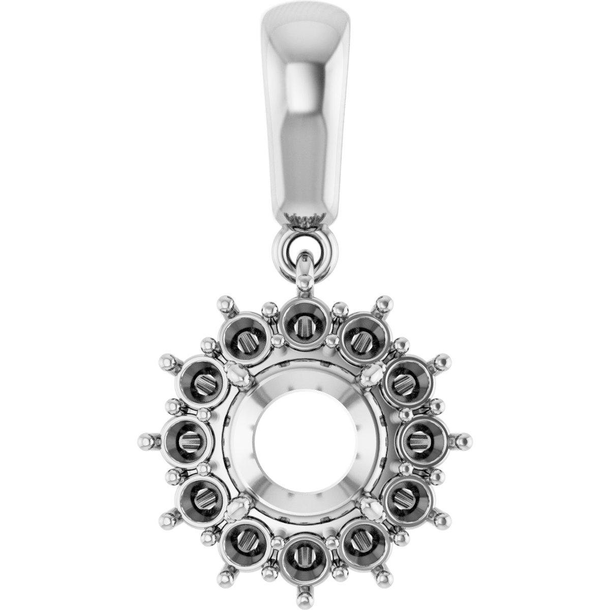 Halo-Style Necklace or Pendant