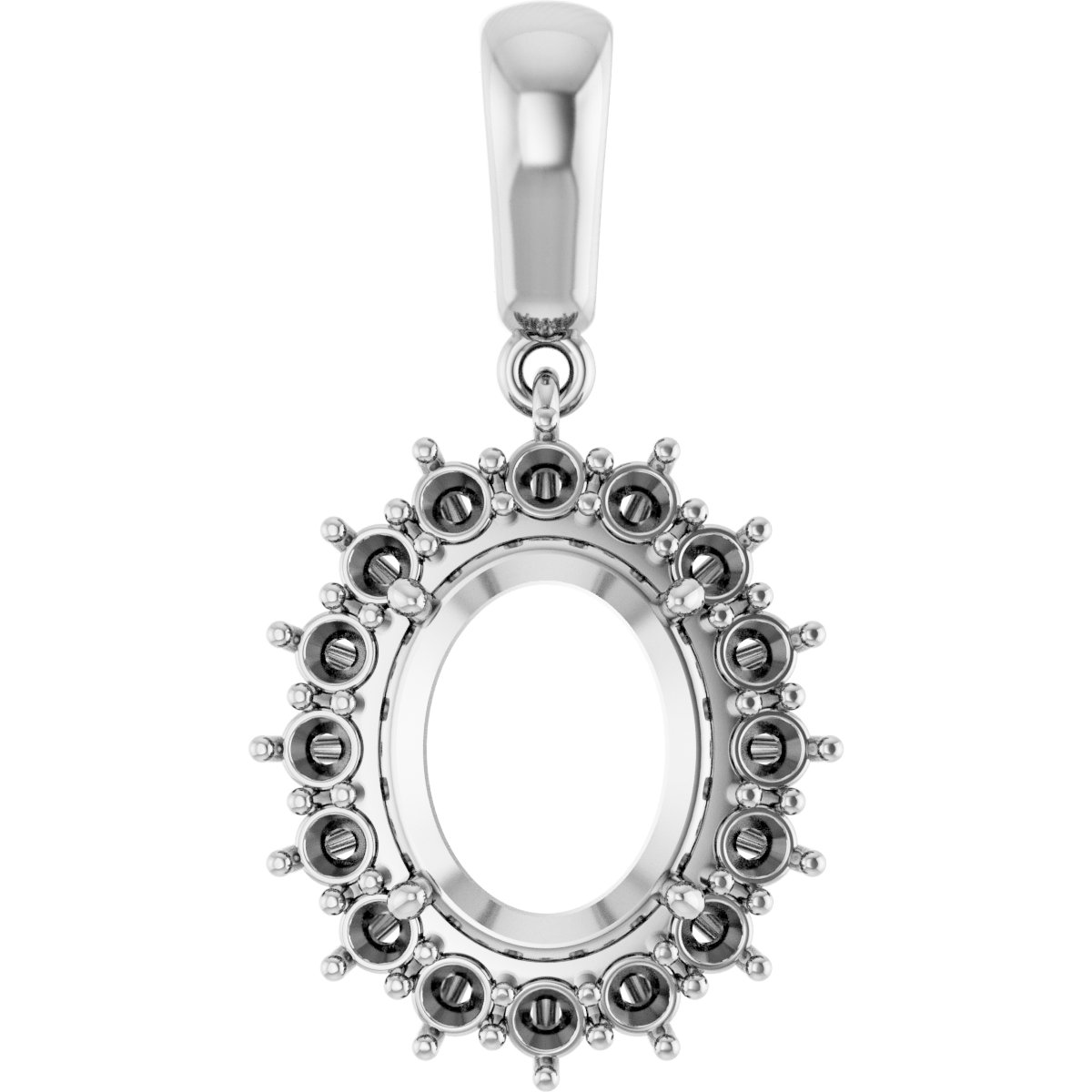 Halo-Style Necklace or Pendant