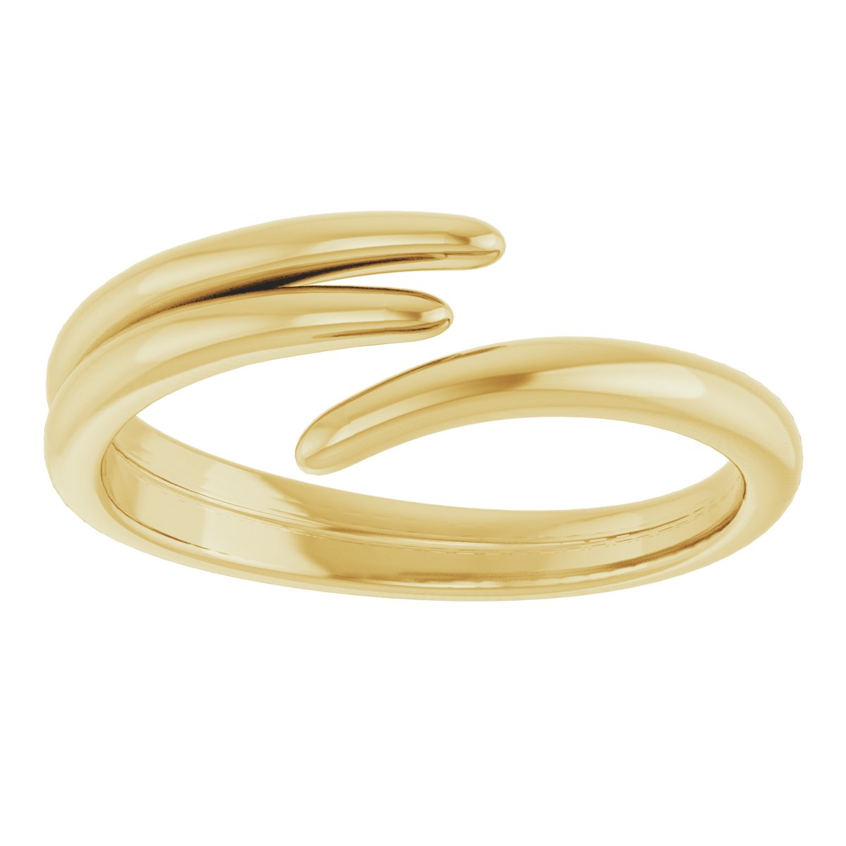 14K Yellow Bypass Ring 