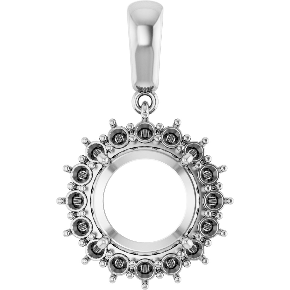 Halo-Style Necklace or Pendant