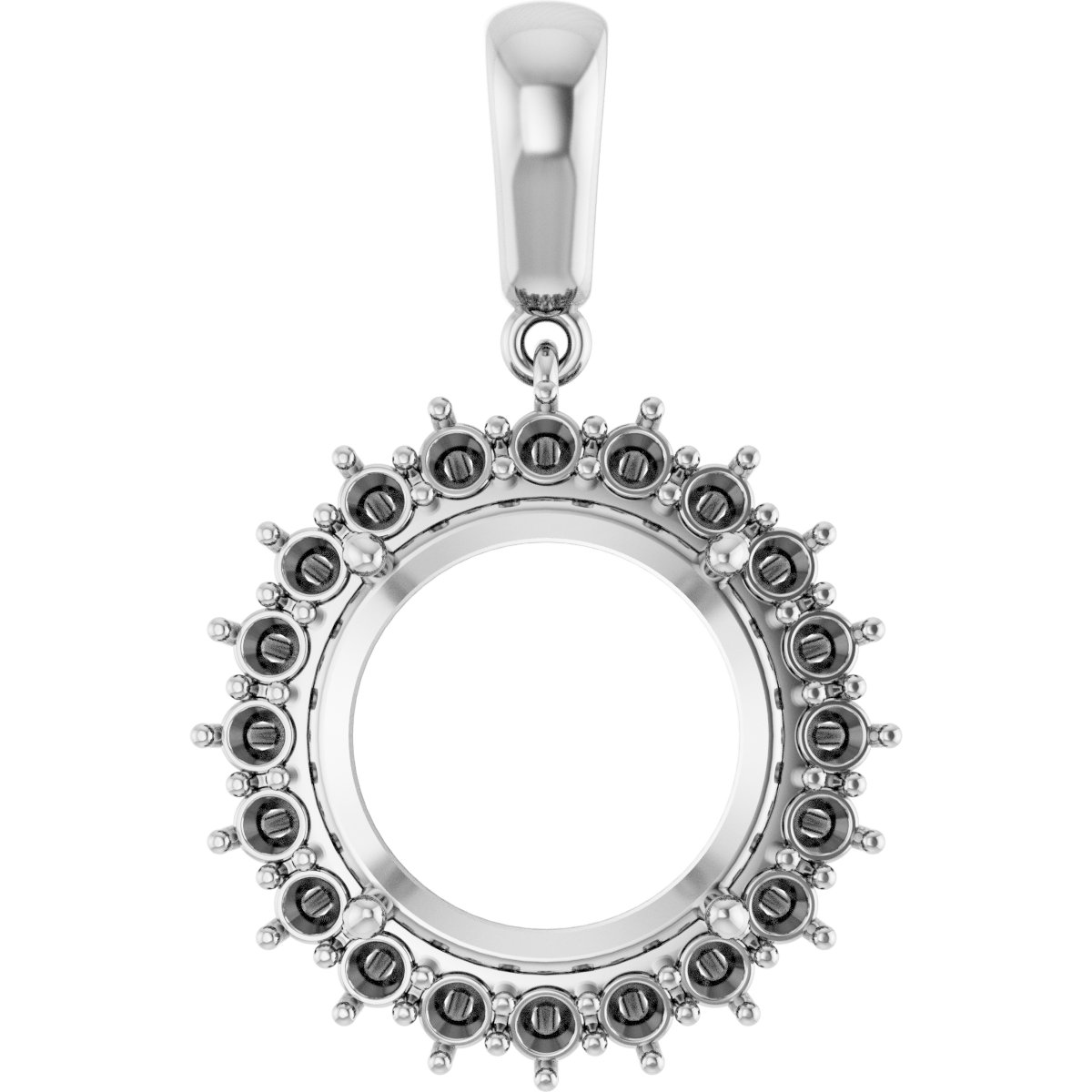 Halo-Style Necklace or Pendant