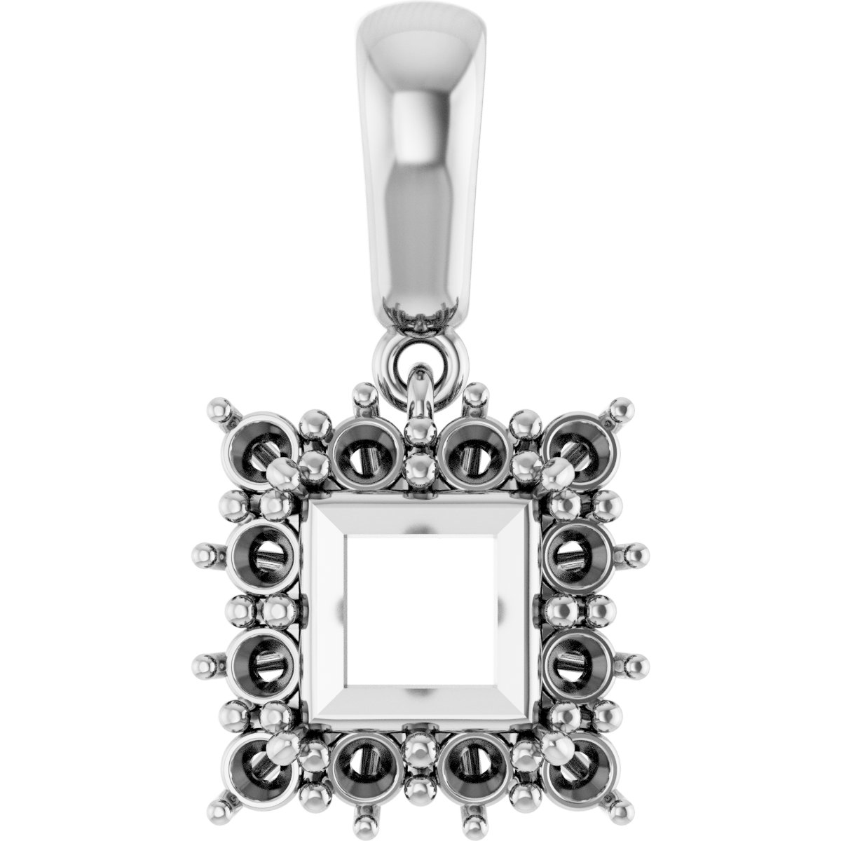 Halo-Style Necklace or Pendant
