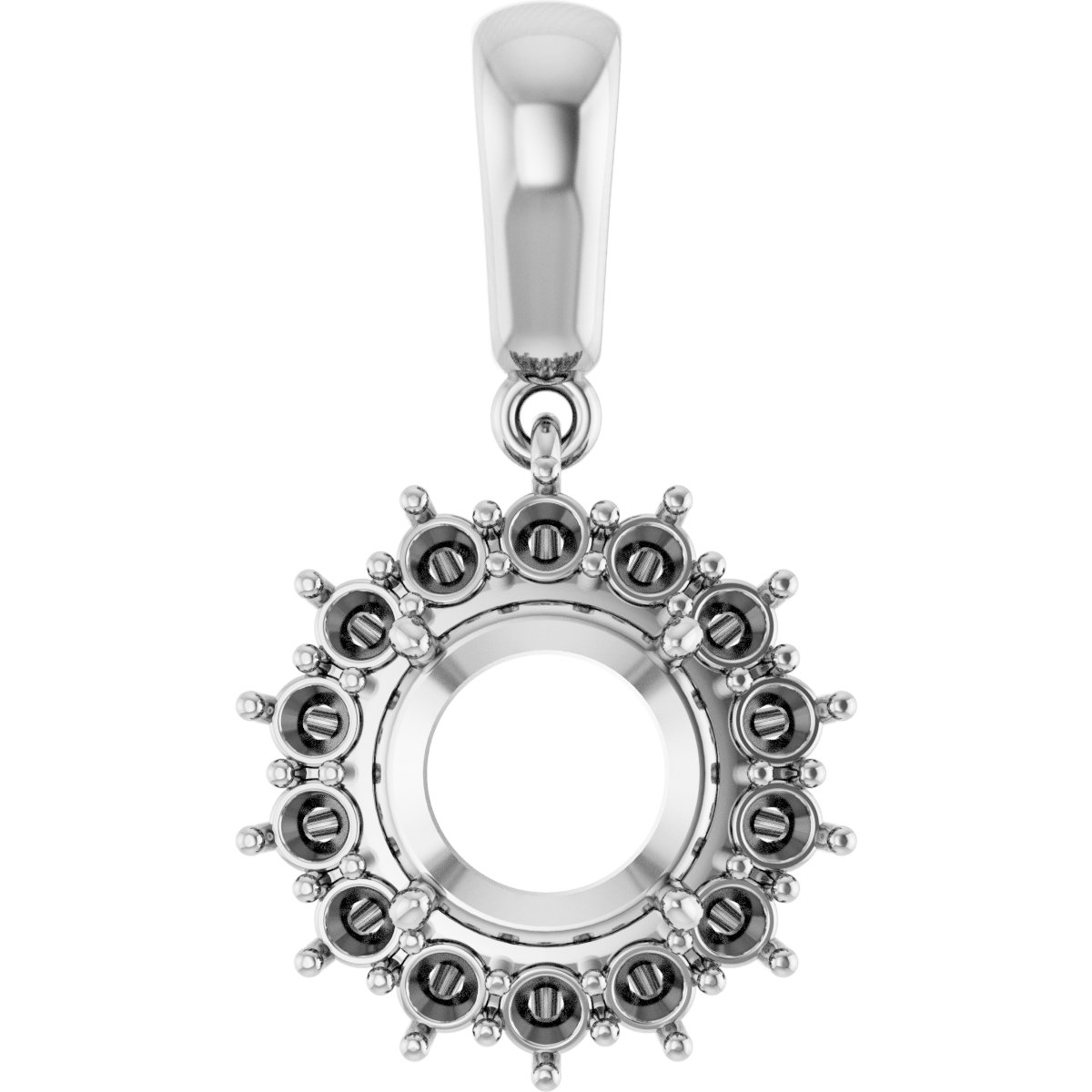 Halo-Style Necklace or Pendant