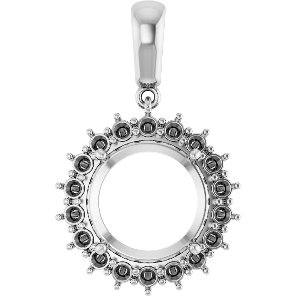 Halo-Style Necklace or Pendant