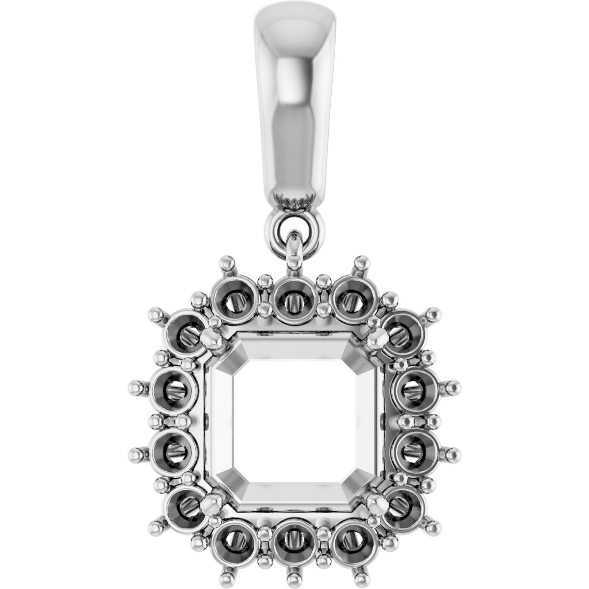 Halo-Style Necklace or Pendant