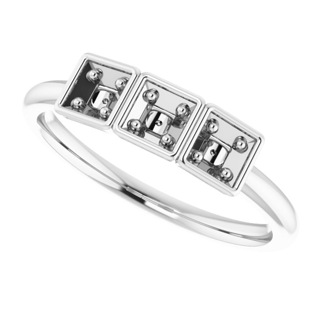 1/5 CTW Natural Diamond Stackable Ring view 5