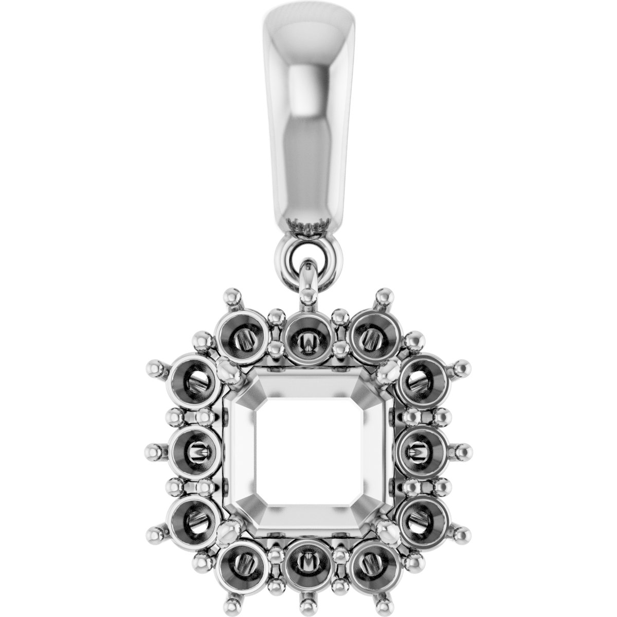 Halo-Style Necklace or Pendant