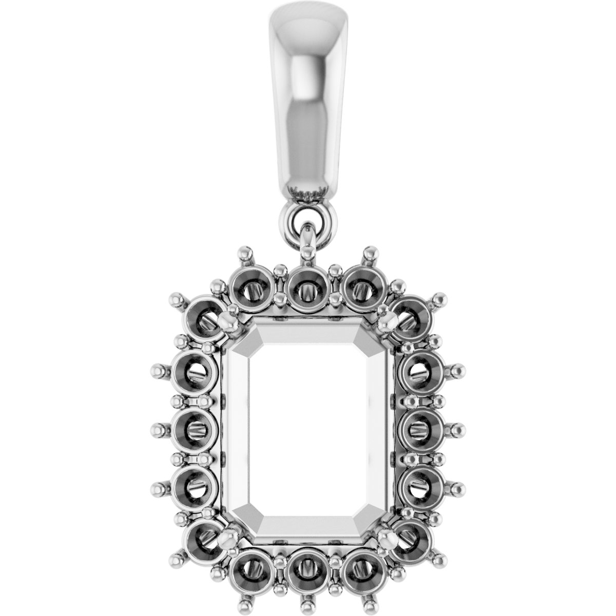 Halo-Style Necklace or Pendant