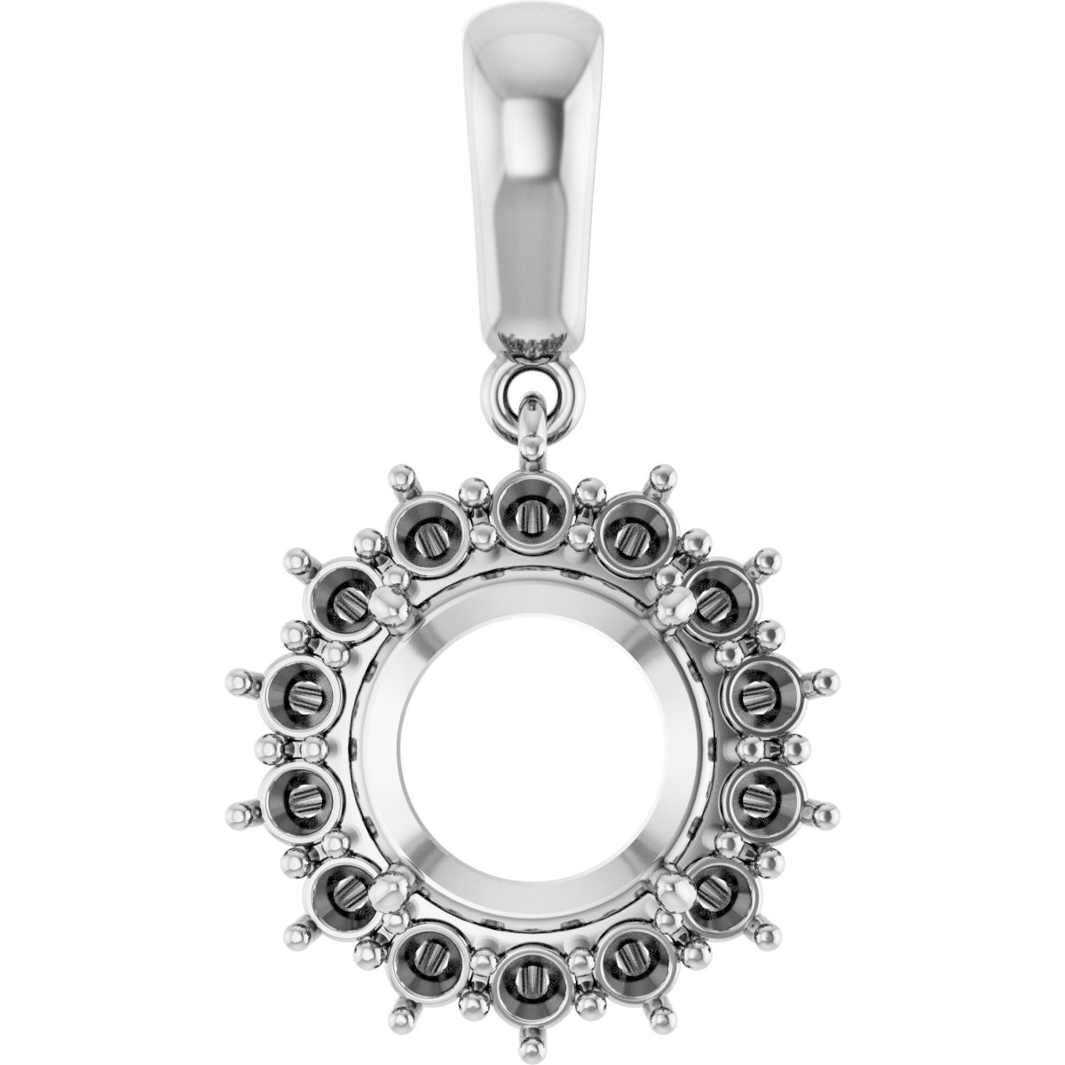 Halo-Style Necklace or Pendant