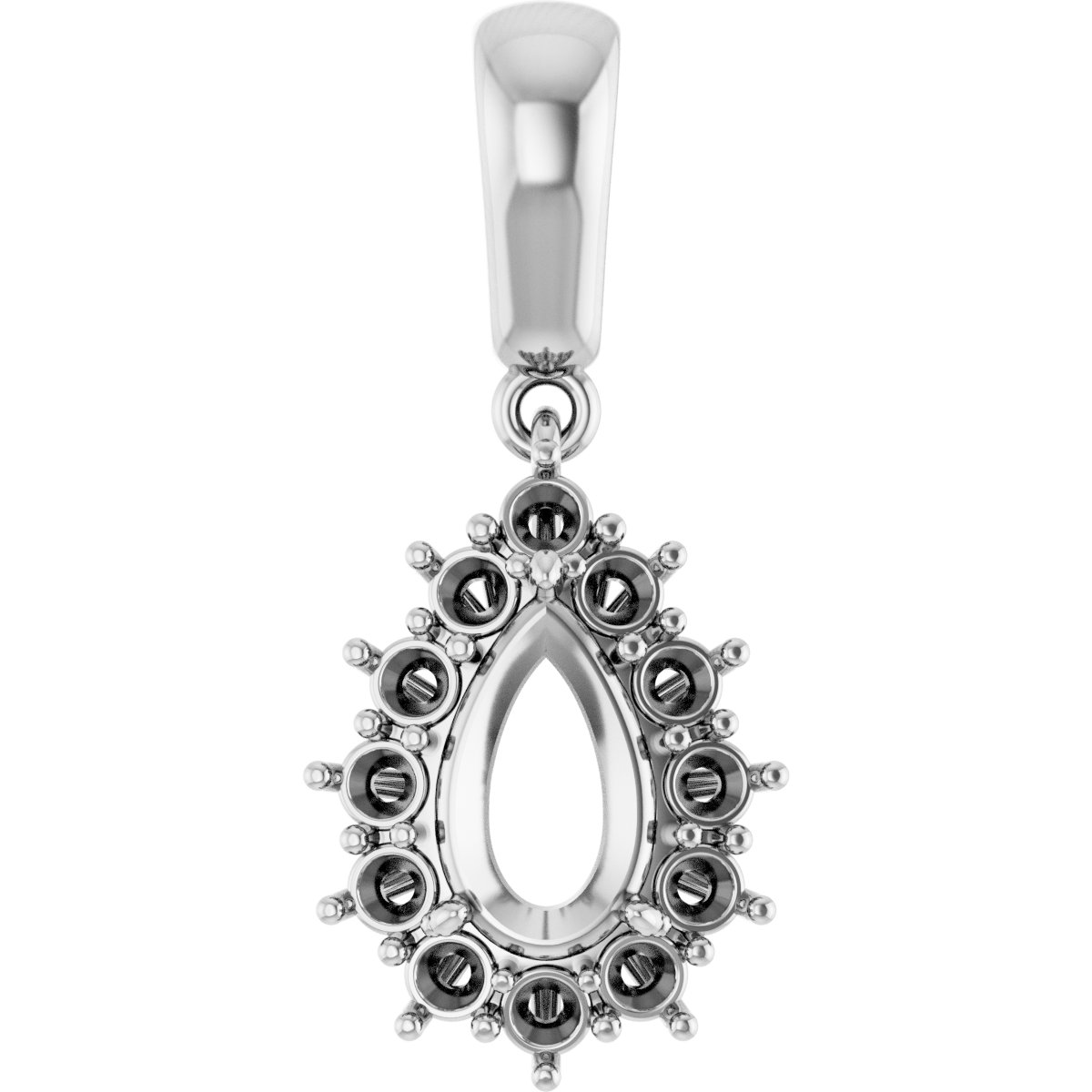 Halo-Style Necklace or Pendant