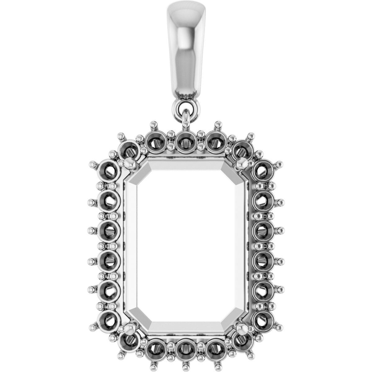 Halo-Style Necklace or Pendant