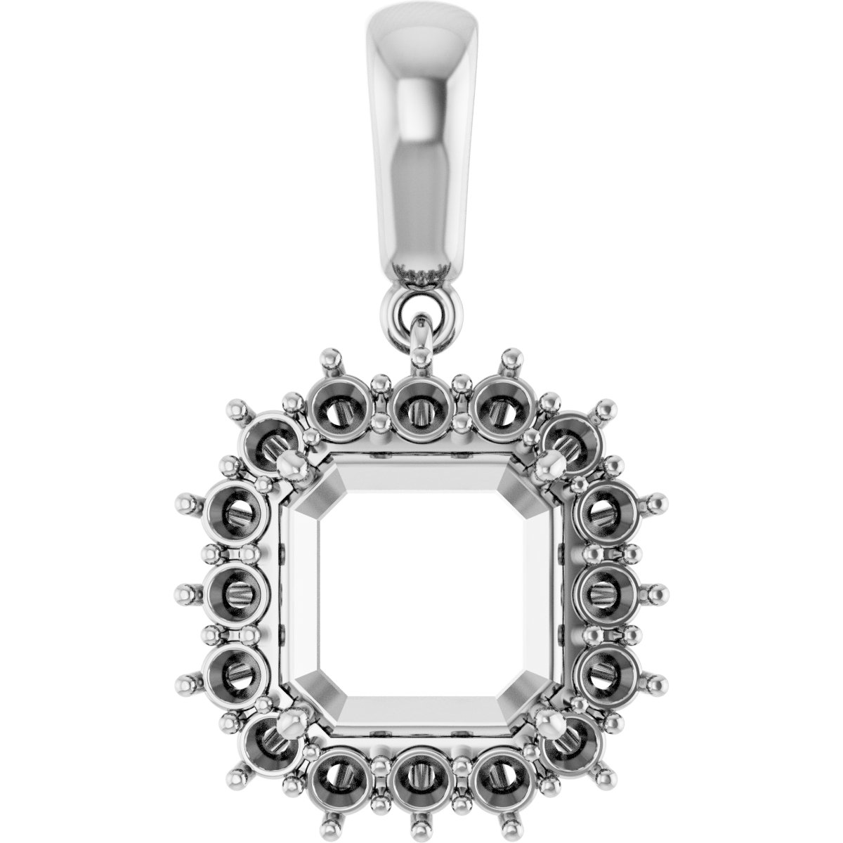 Halo-Style Necklace or Pendant