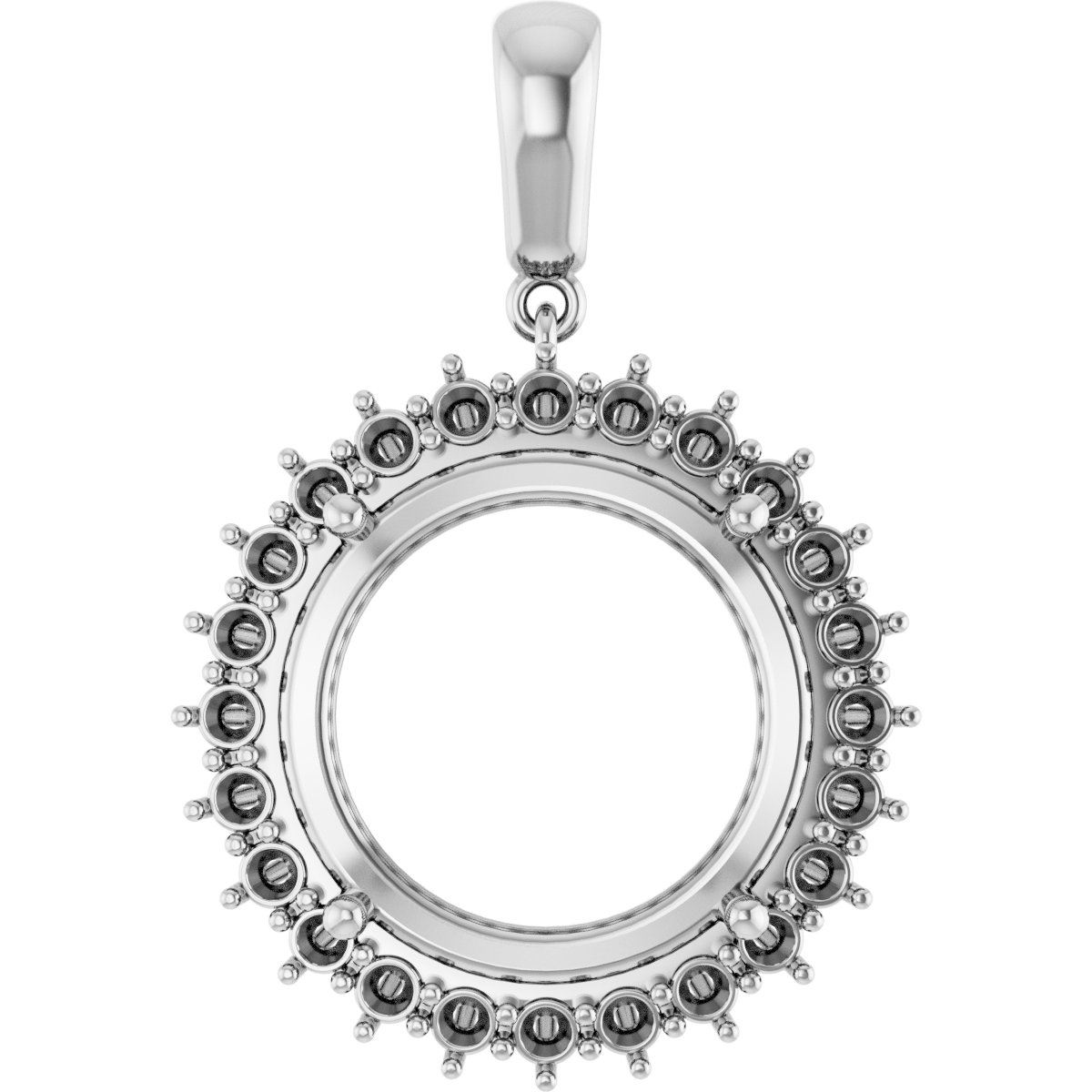 Halo-Style Necklace or Pendant