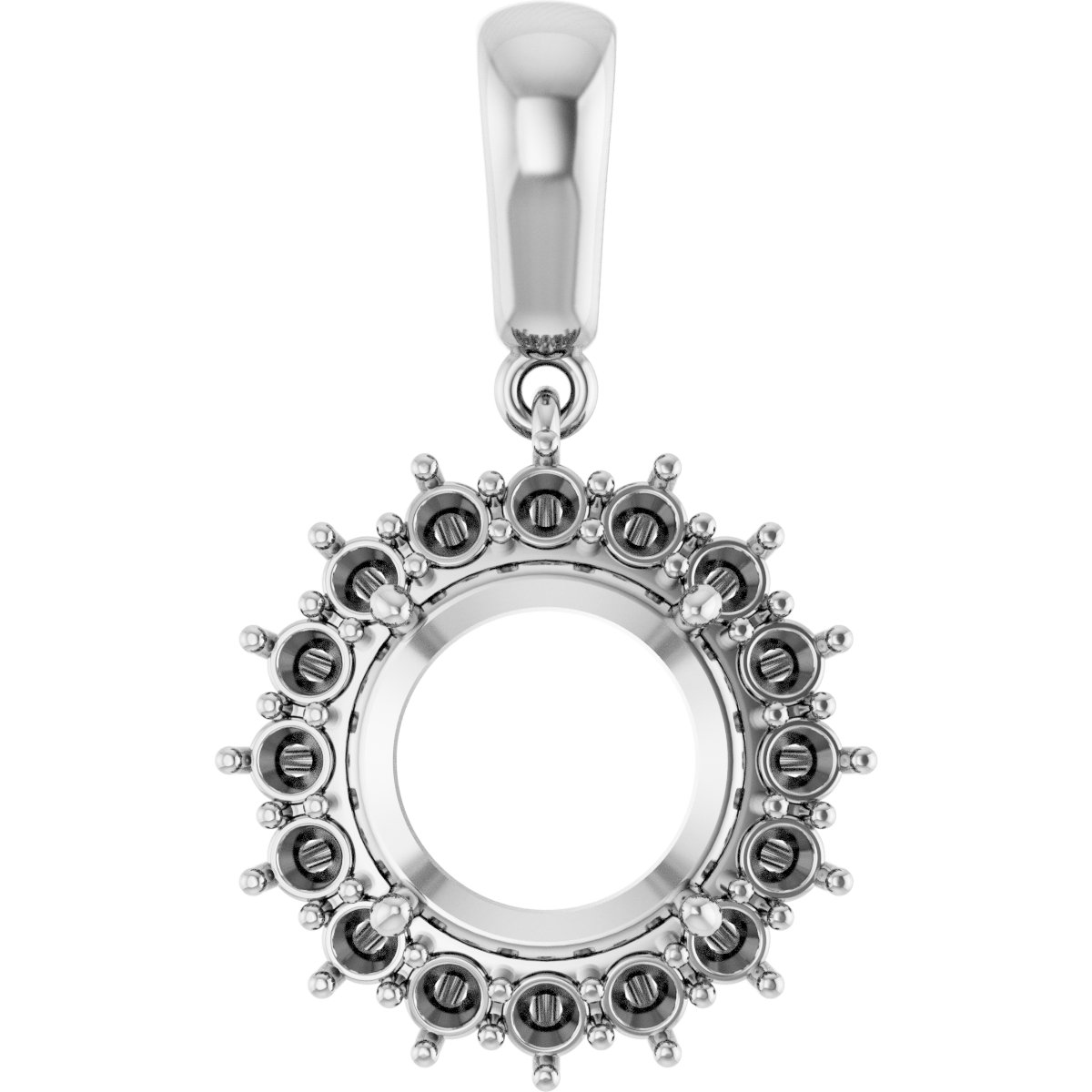Halo-Style Necklace or Pendant